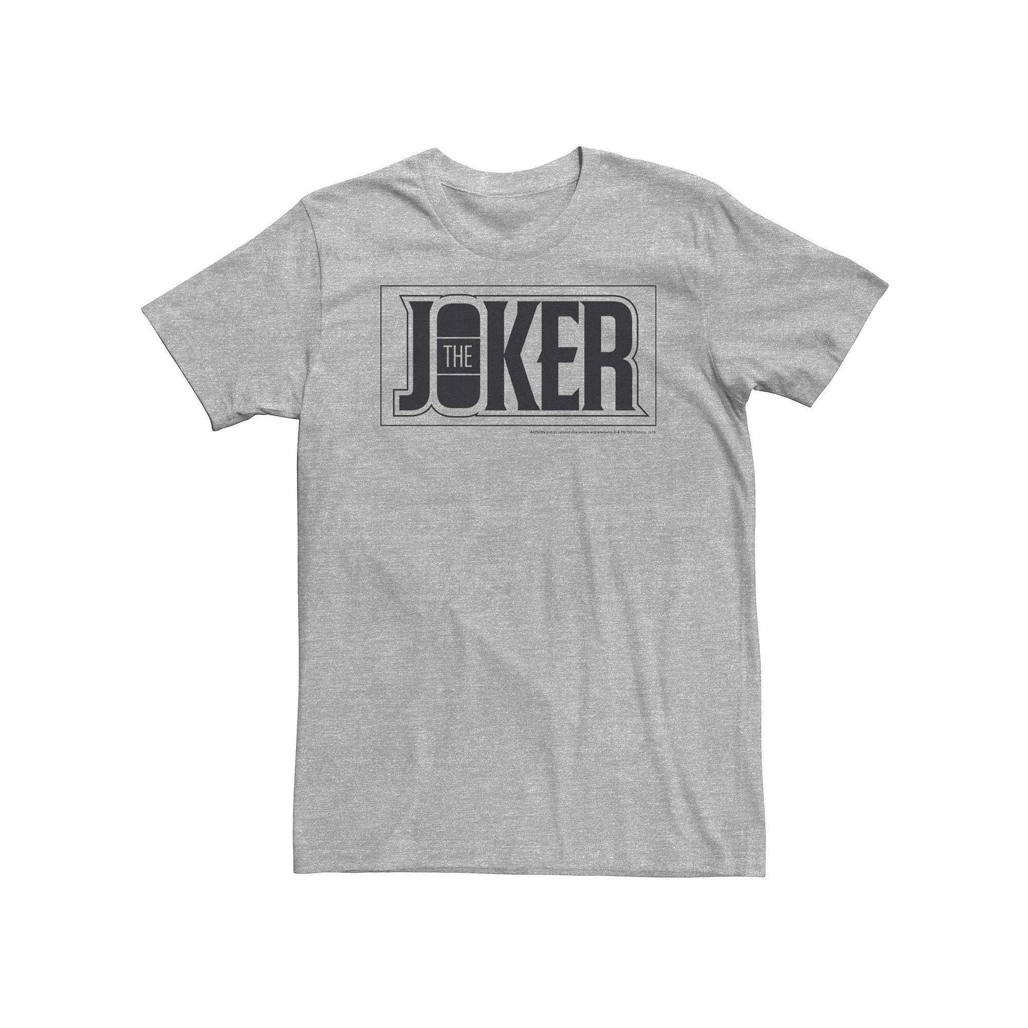 Big & Tall DC Comics The Joker Bold Text Poster Tee, Men's,  Product Image