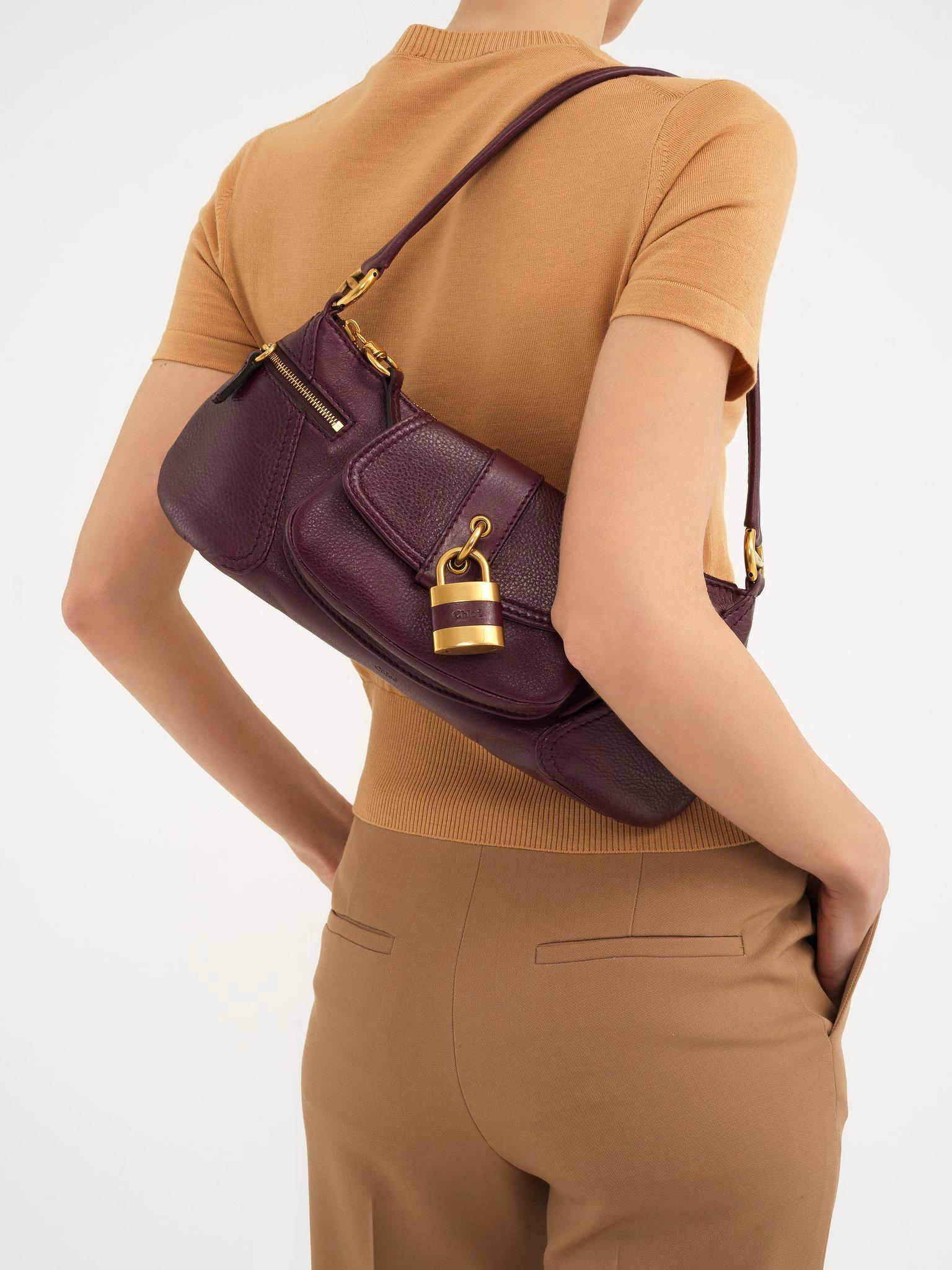 The 99 shoulder bag in grained leather Product Image