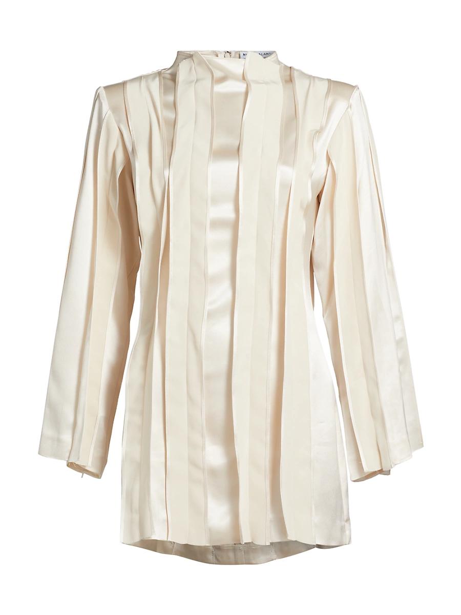 Womens Enzo Satin Minidress Product Image