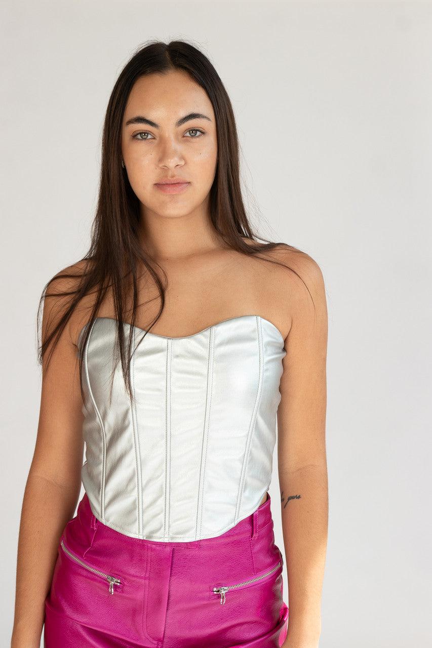 Strapless Metallic Bodice Product Image