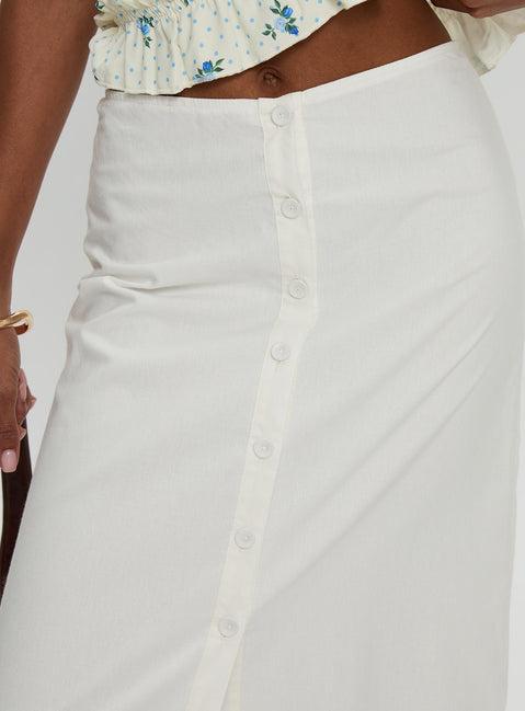 Jasmira Maxi Skirt White Product Image