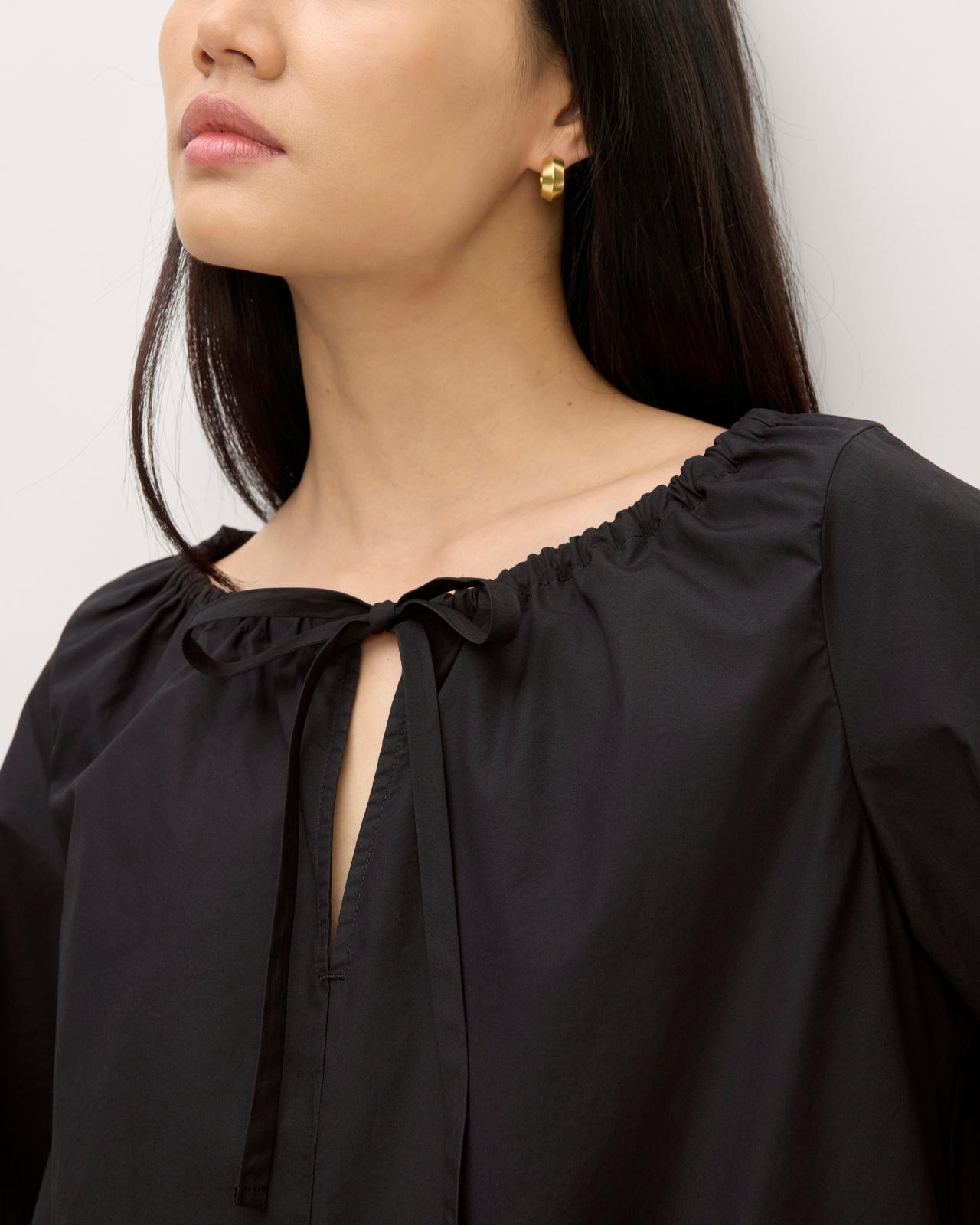 The Supima® Puff-Sleeve Dress Product Image