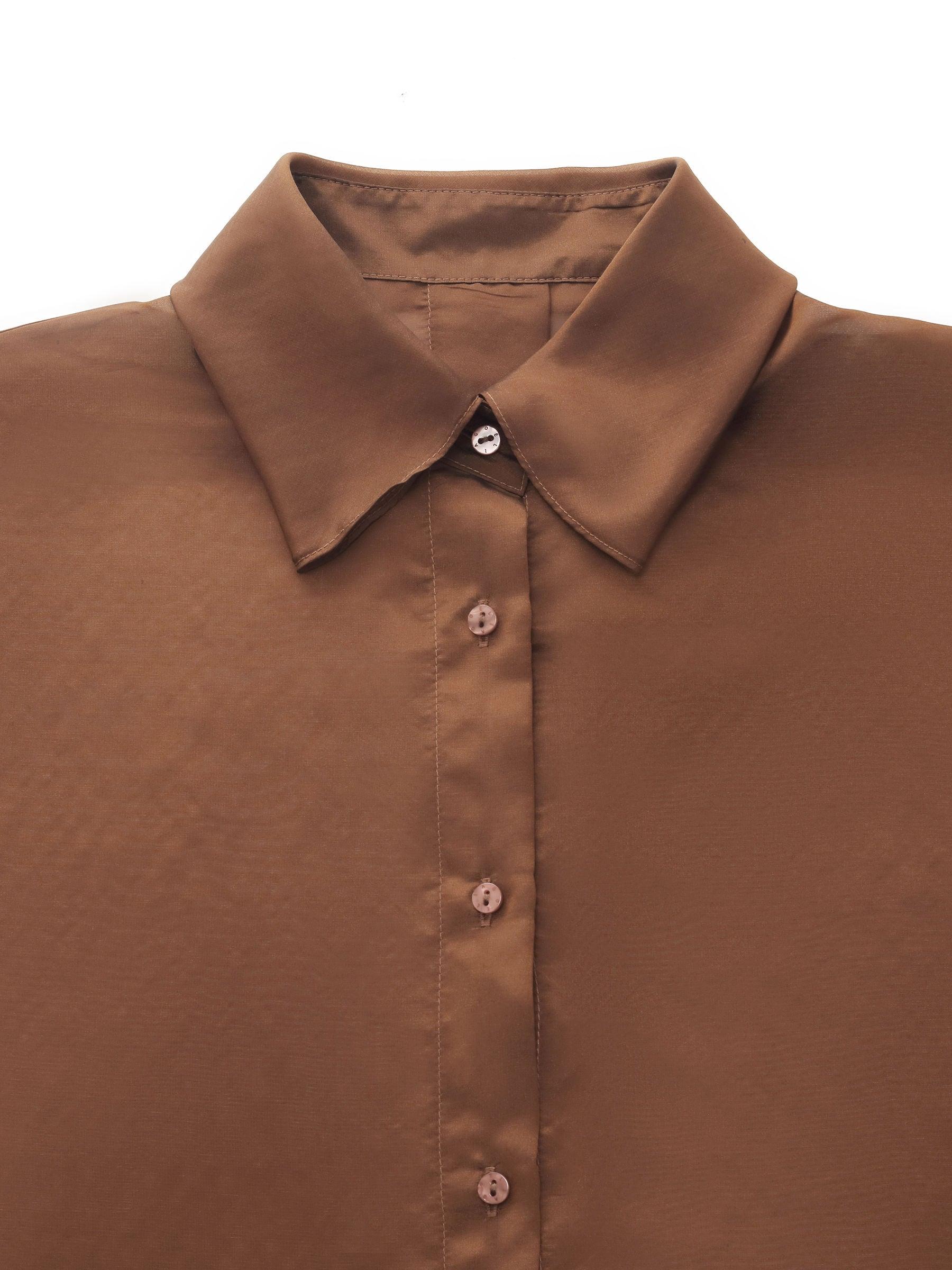 Mulberry Silk Blend Women Batwing Sleeves Oversized Shirt Product Image