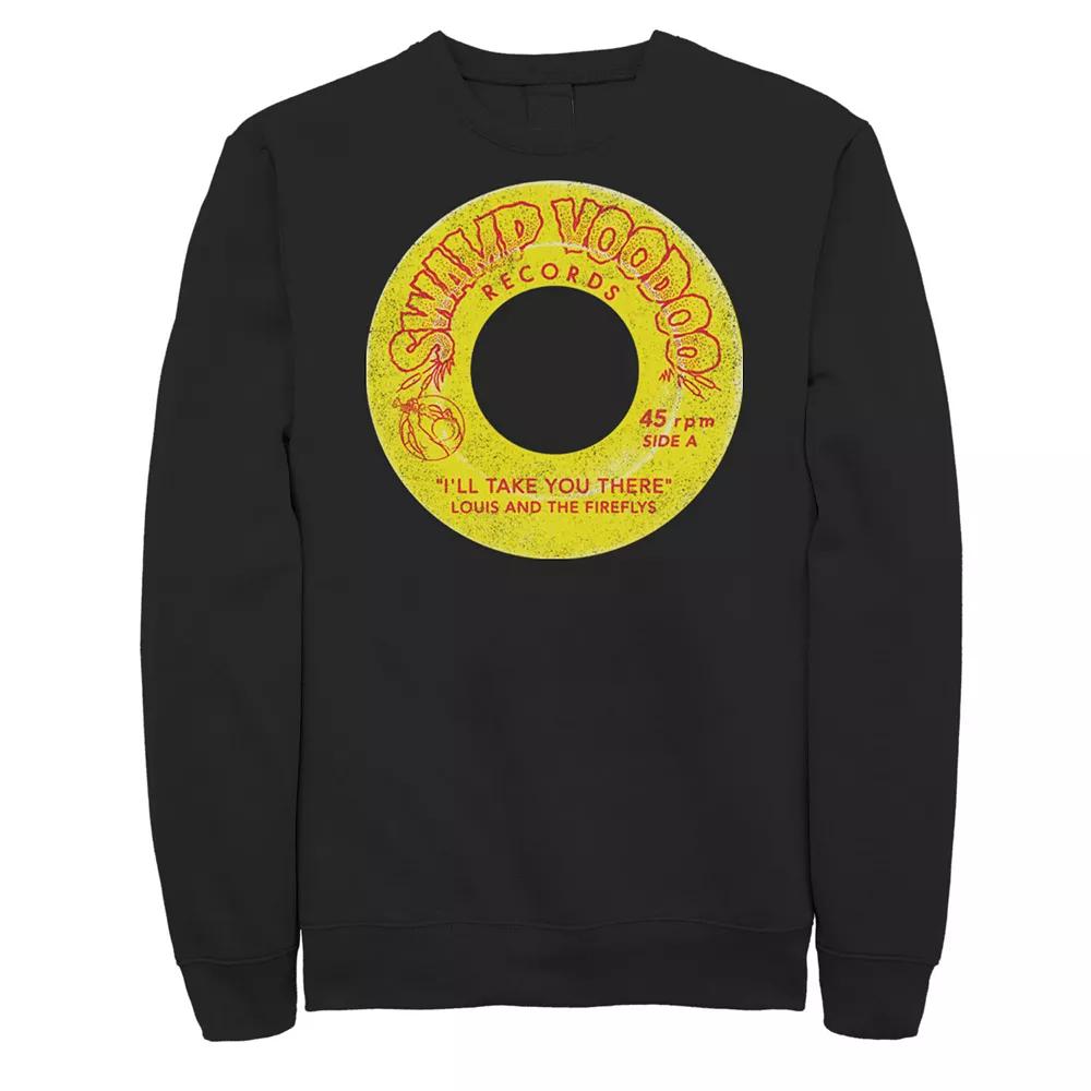 Men's Disney Princess And The Frog Louis Swamp Voodoo Records Sweatshirt,  Product Image