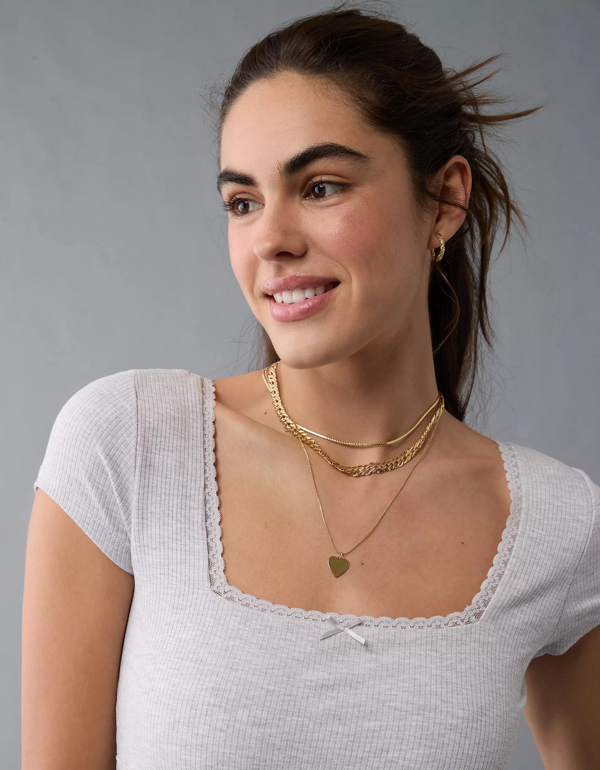 AE Short Sleeve Square Neck Bow Bodysuit Product Image