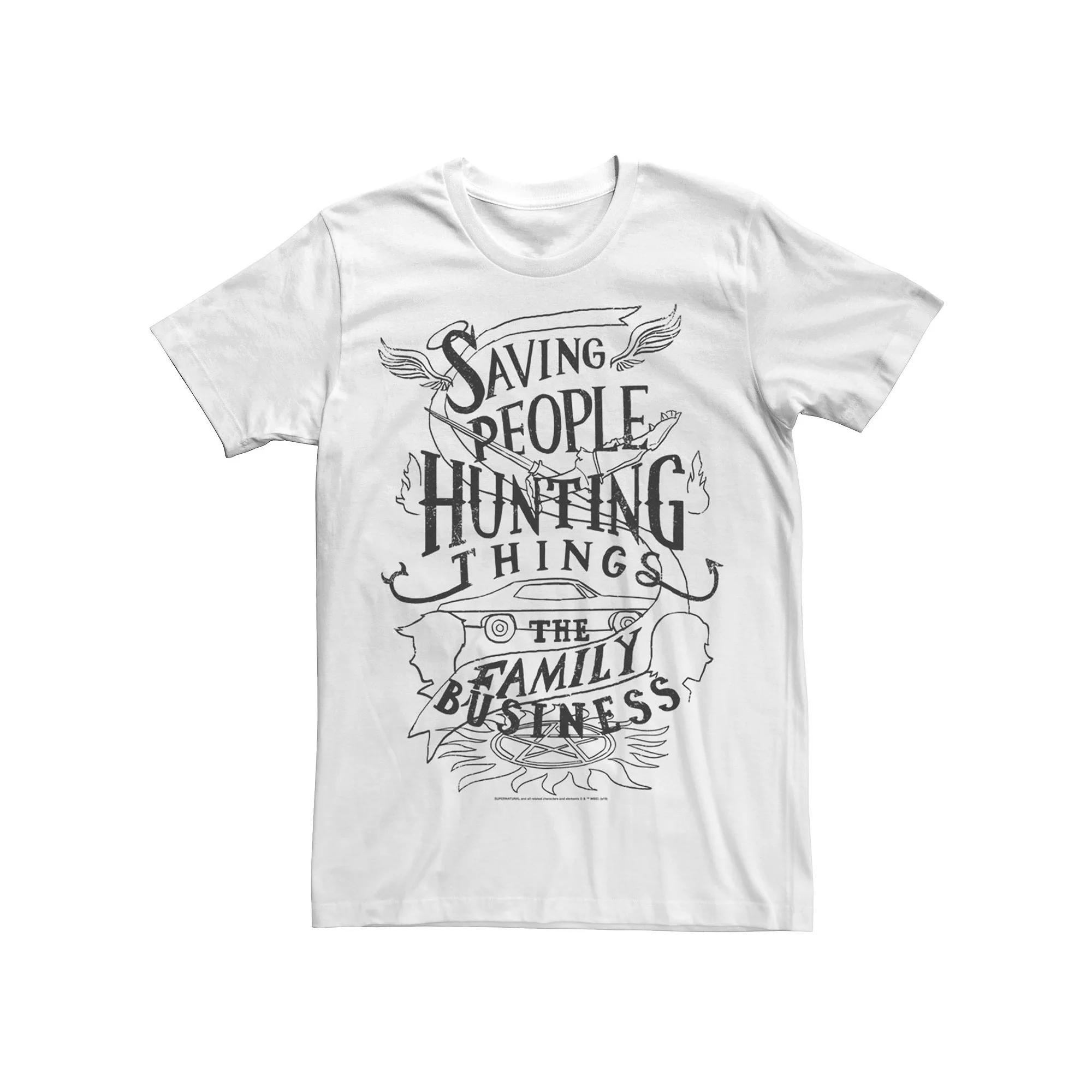 Men's Supernatural Saving People Hunting Things The Family Business Tee,  Product Image