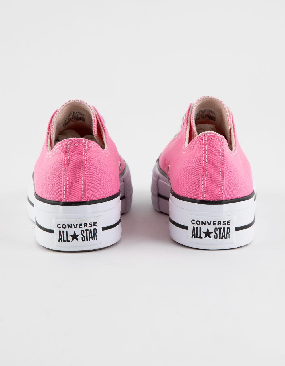 CONVERSE Chuck Taylor All Star Lift Womens Low Top Shoes - PINK Product Image