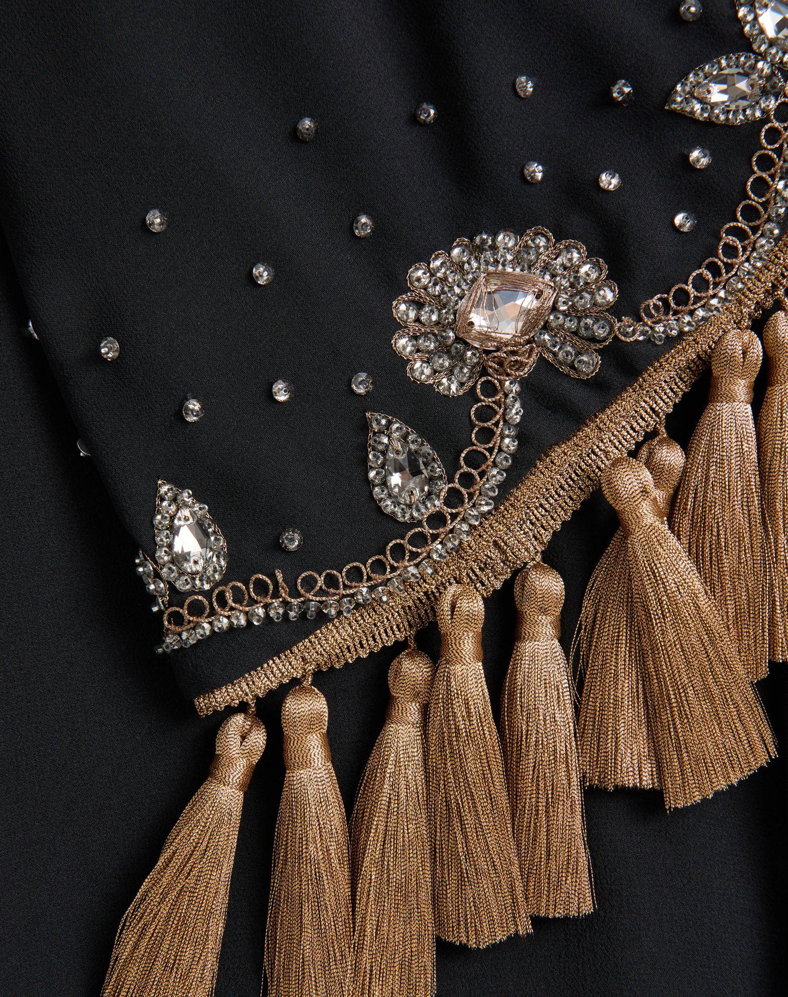 Embroidered Light Georgette Midi Dress Product Image