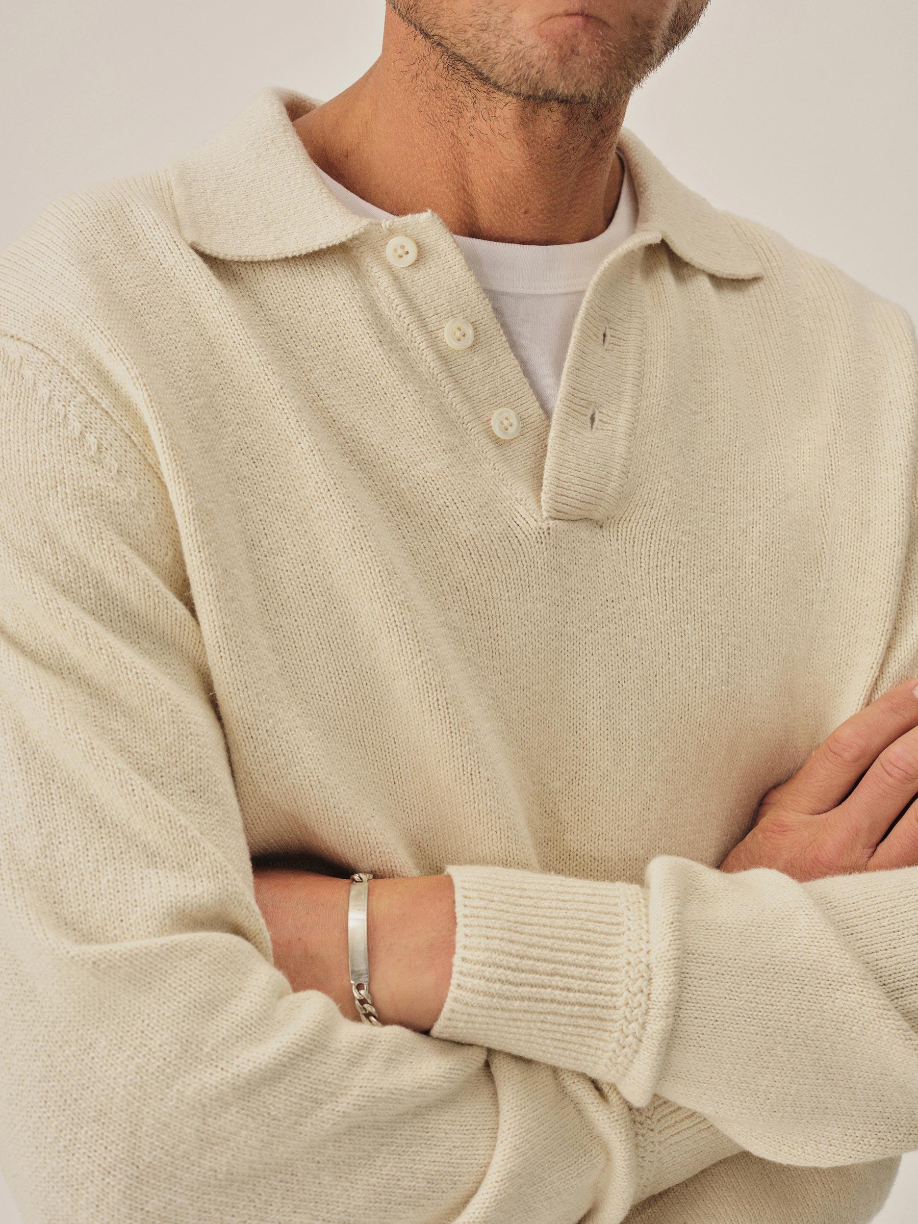 Cement Seafarer Cotton Rugby Polo Product Image