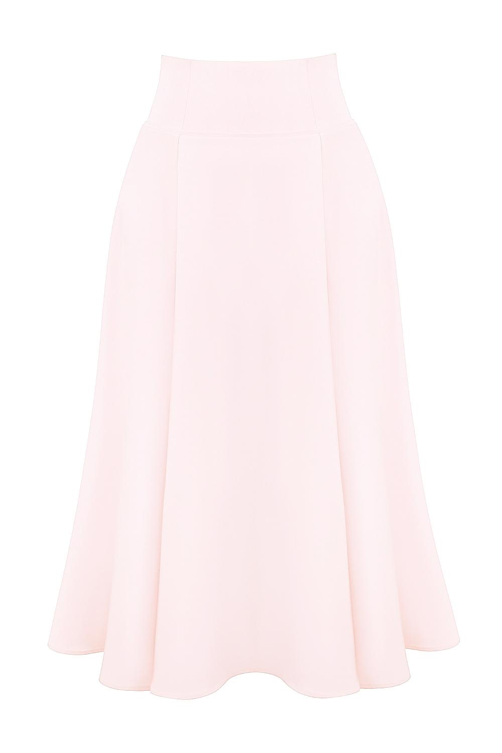 Rita  ballerina pink a-line midi skirt Product Image
