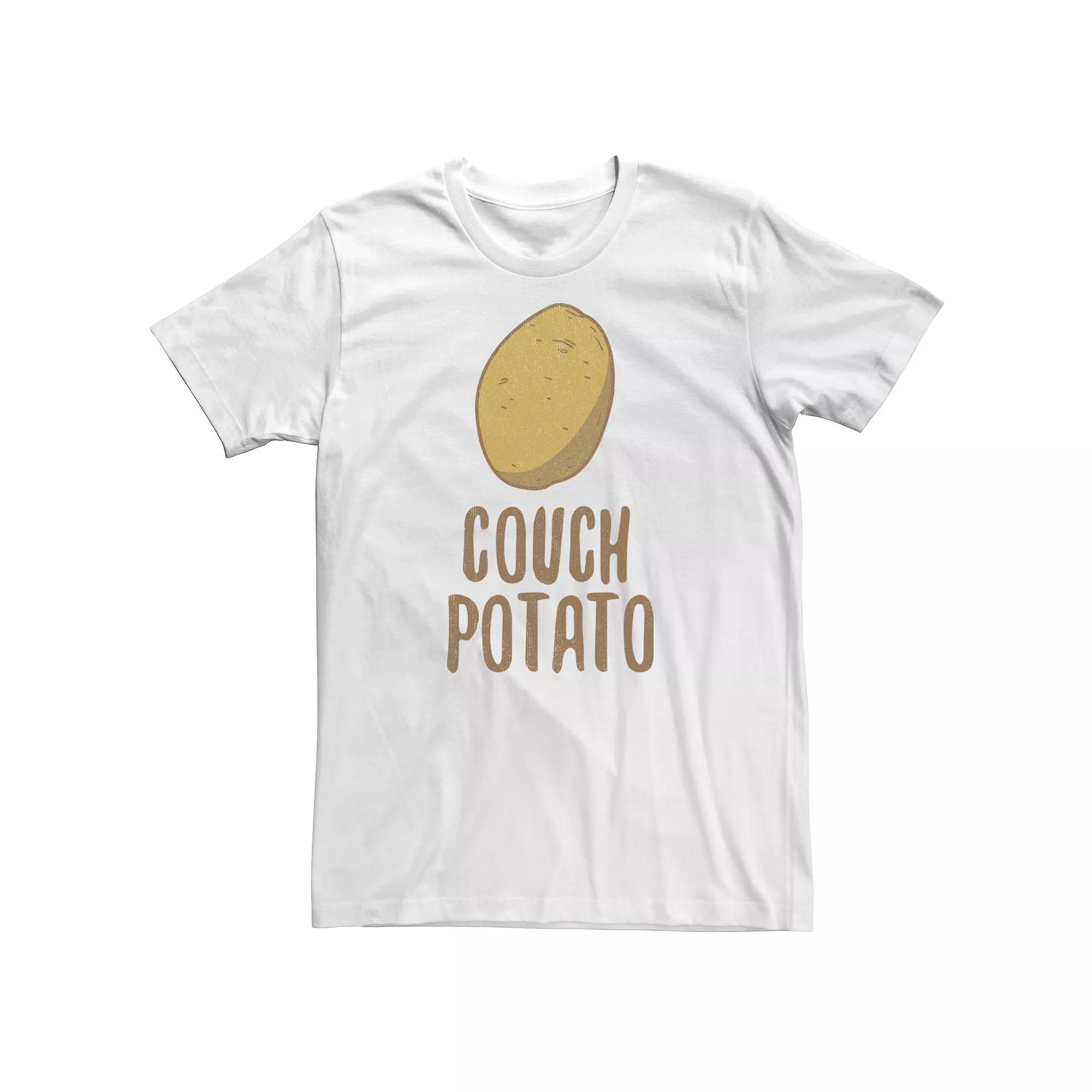 Big & Tall Couch Potato Sketch Tee, Boy's,  Product Image