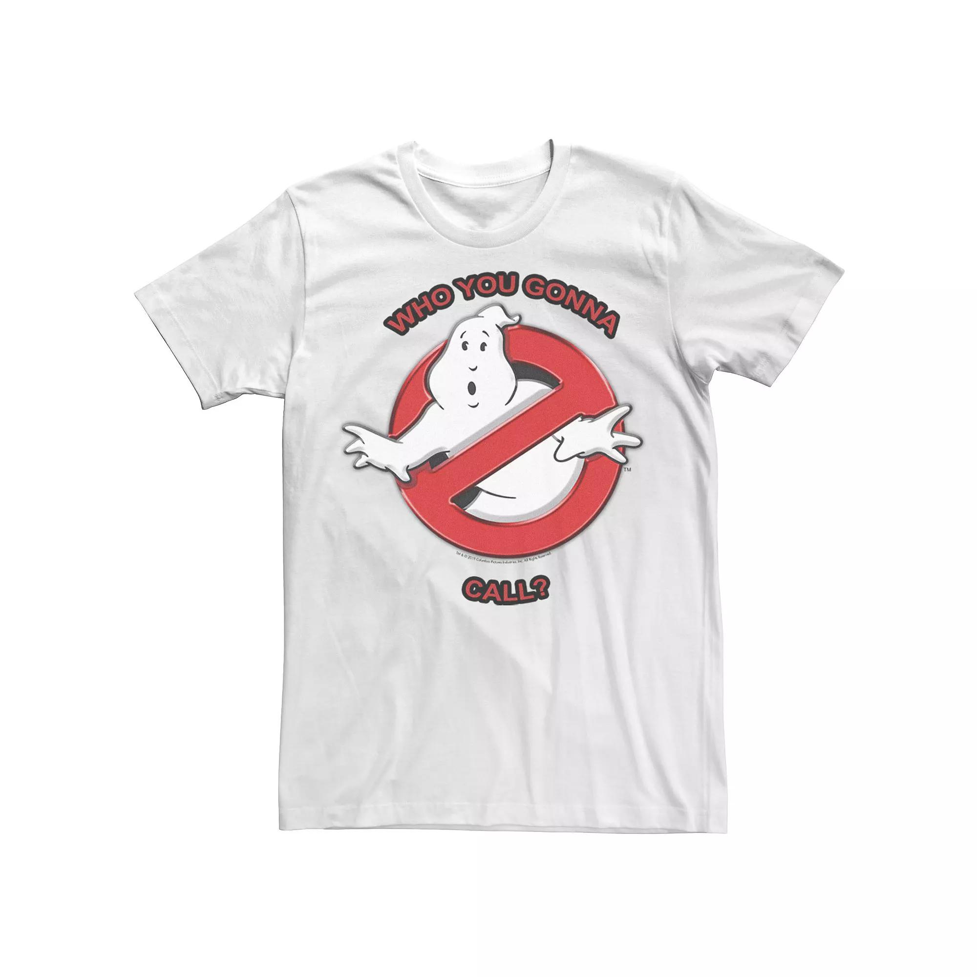Men's Ghostbusters Who You Gonna Call Classic Logo Tee, Size: XL, White Product Image