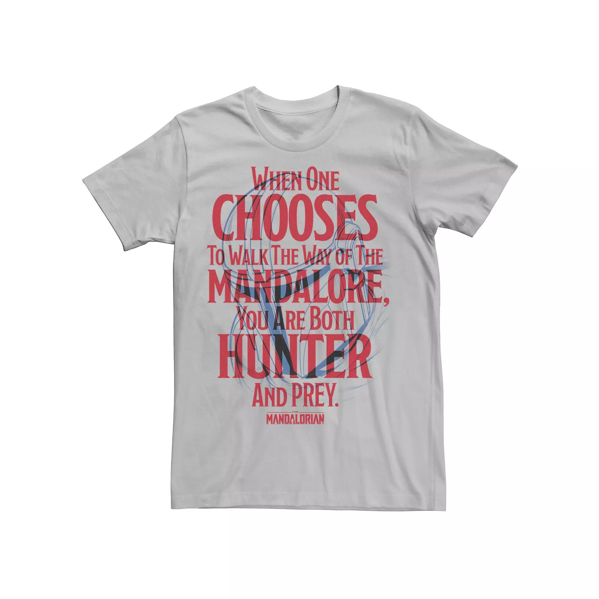 Men's Star Wars The Mandalorian You Are Both Hunter And Prey Tee,  Product Image