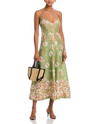 Mae Linen Midi Dress Product Image