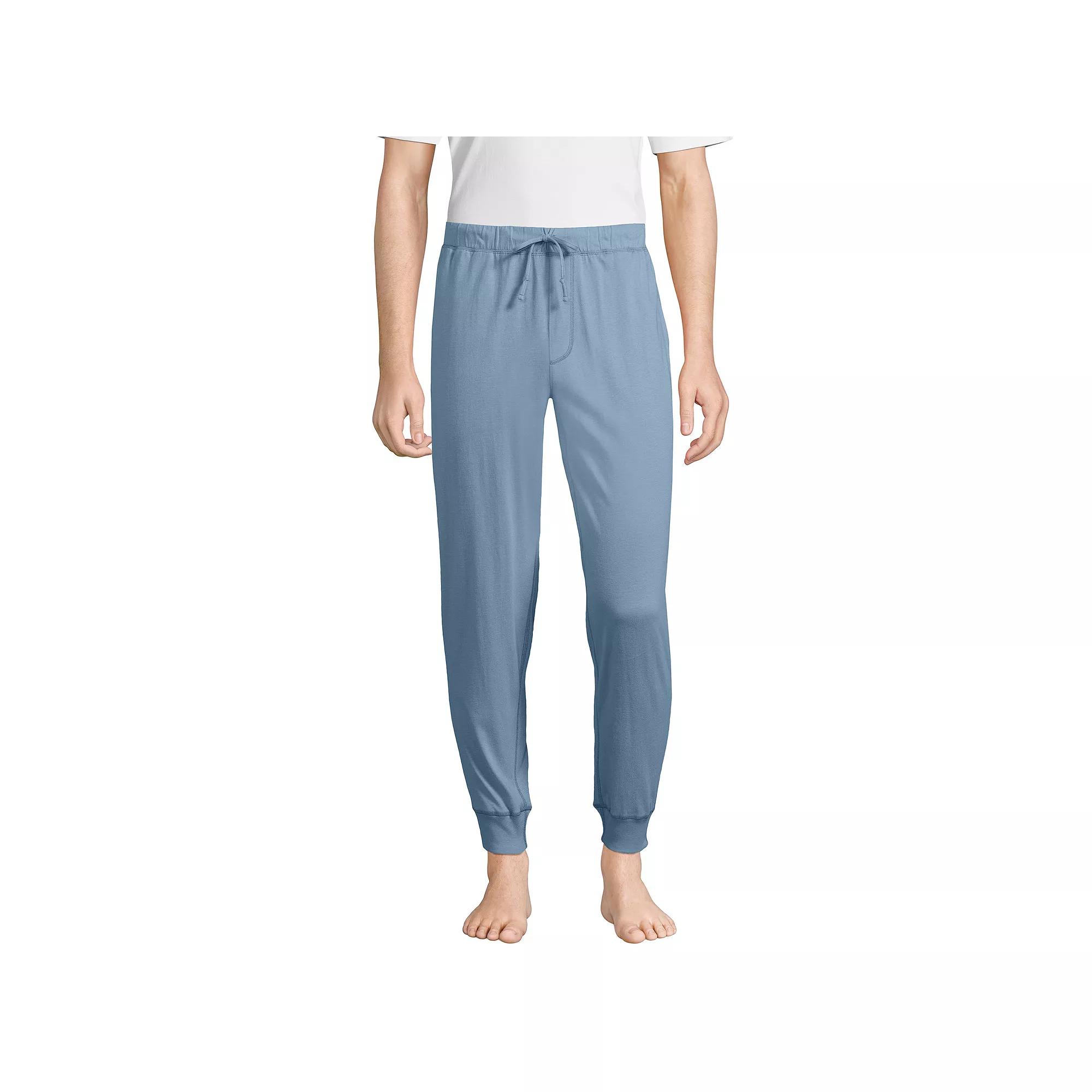 Men's Lands' End Knit Jersey Joggers,  Product Image
