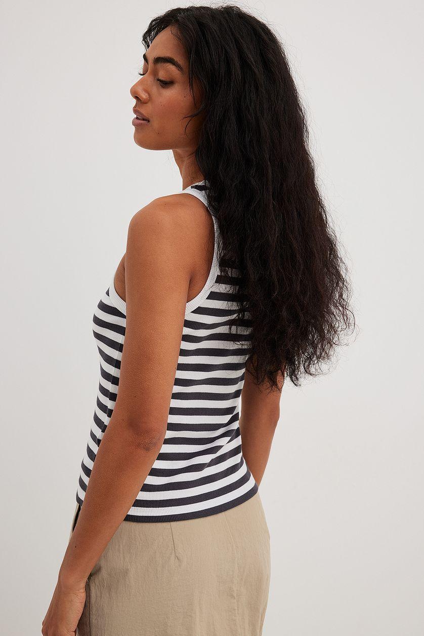 Striped Ribbed Tank Product Image