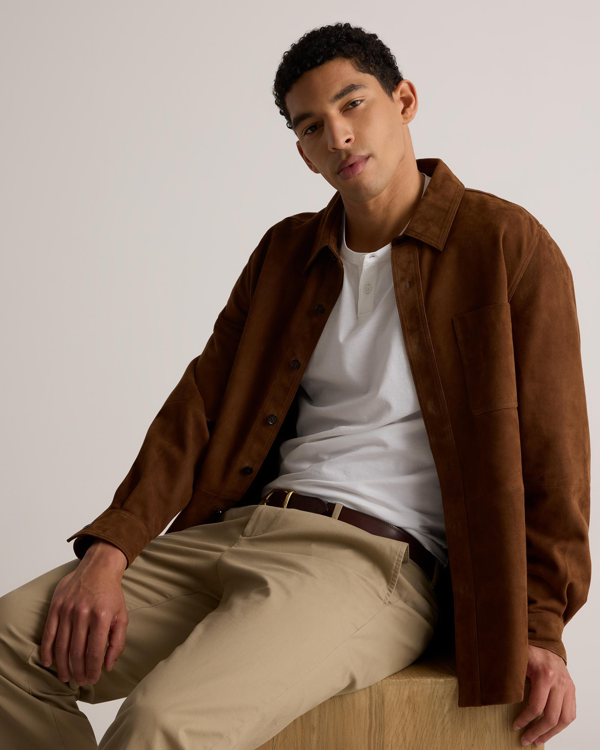 Quince | Men's 100% Pima Cotton Luxe Touch Henley Size XL, Organic Cotton Product Image