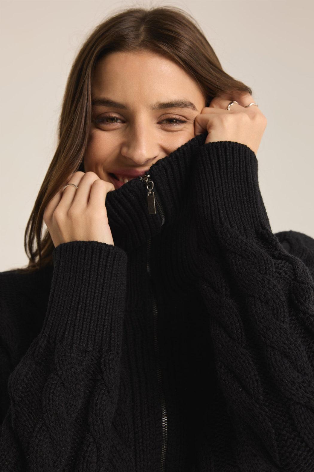 Hemingway Cable Zip Cardigan Product Image