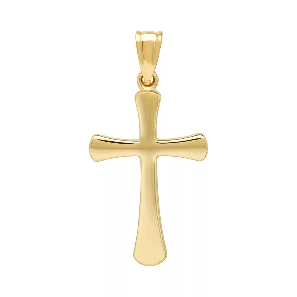 Everlasting Gold 10k Gold Cross Pendant, Women's, Yellow Product Image