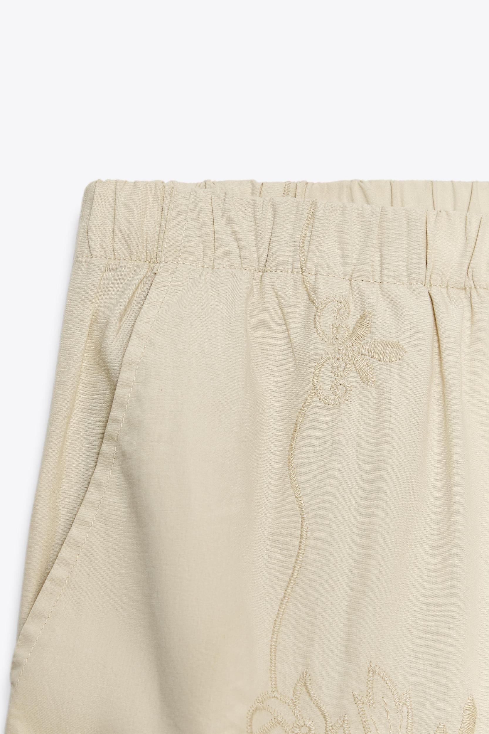 EMBROIDERED PAJAMA PANTS Product Image
