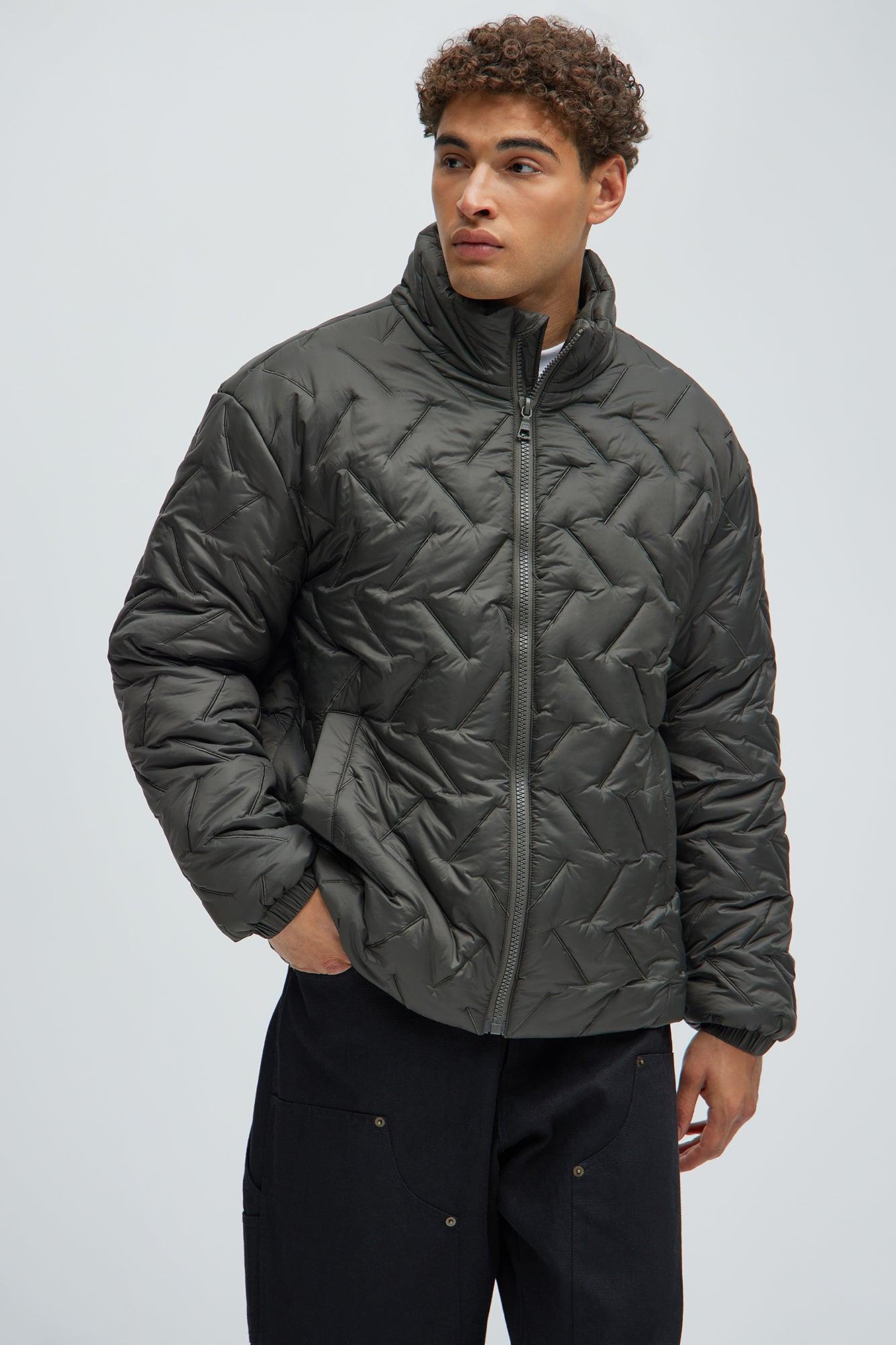 Off Road Quilted Jacket - Charcoal Product Image