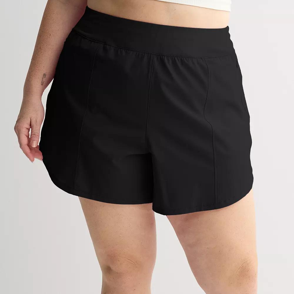 Plus Size Tek Gear® Multi-Purpose Shorts, Women's, Size: 3XL, Mineral Black Product Image