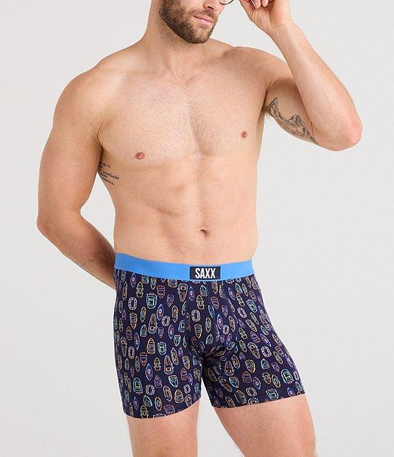 SAXX Ultra Super Soft Solid/Boat Print 5#double; Boxer Briefs 2-Pack Product Image