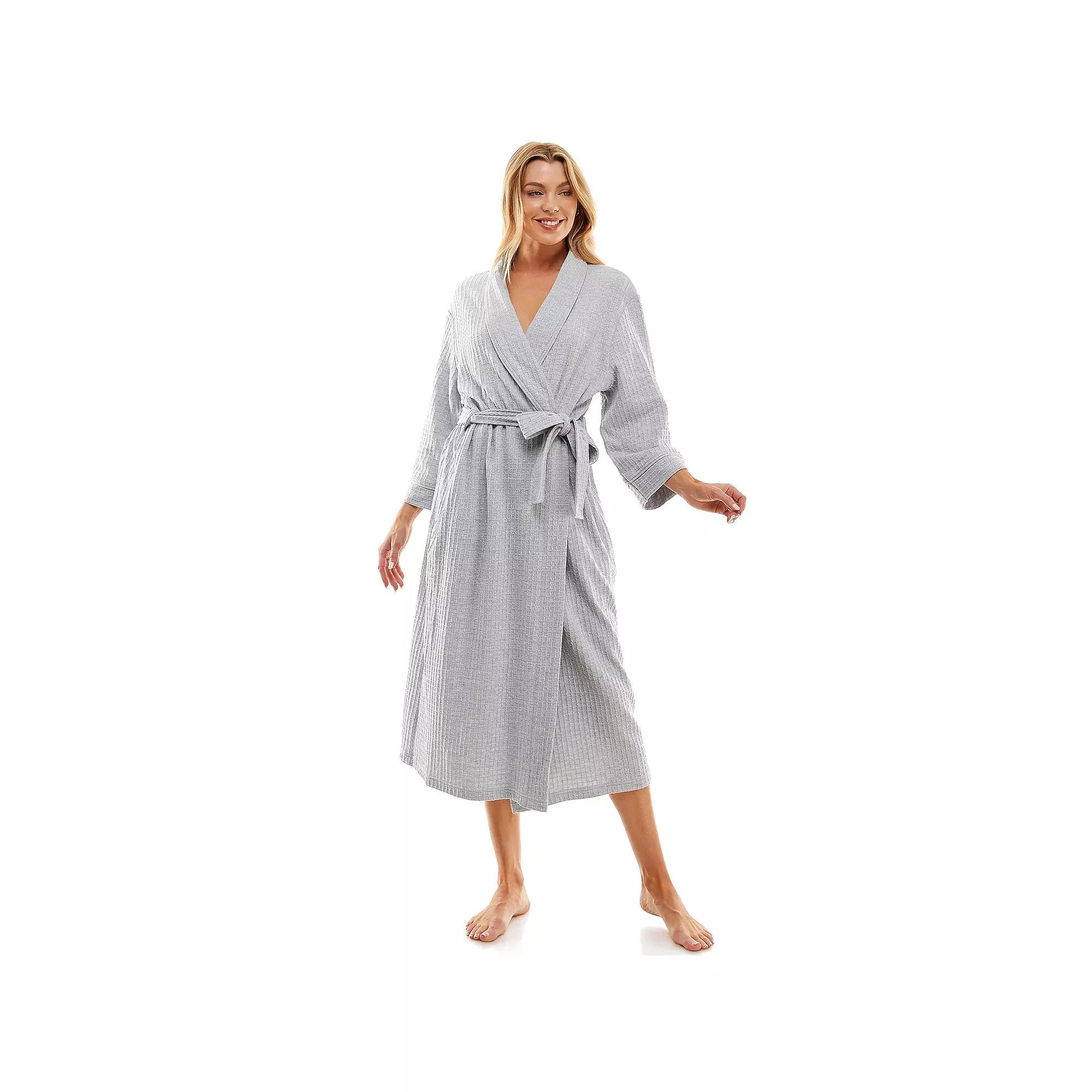 Women's Croft & Barrow® Waffle-Knit Kimono Robe,  Product Image