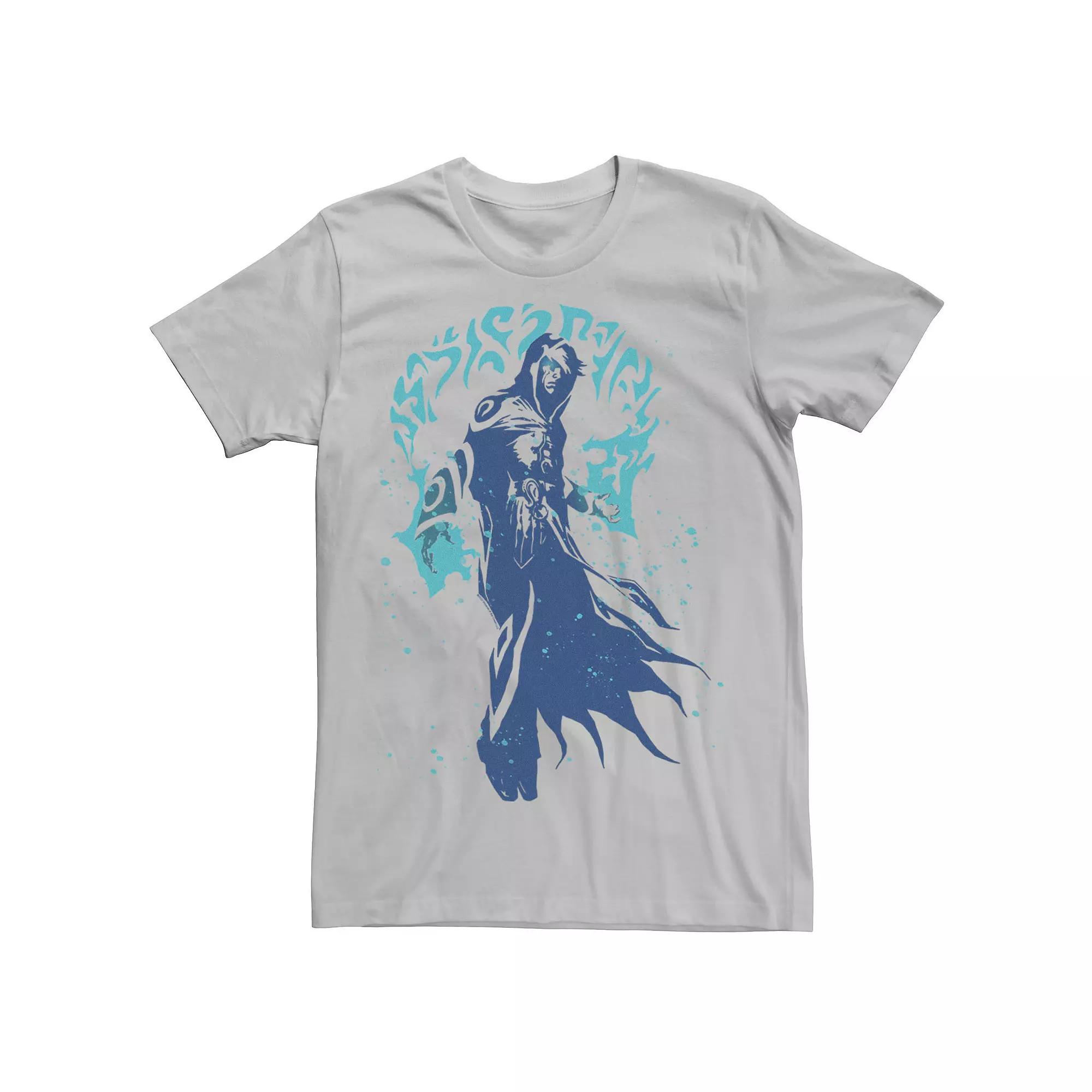 Men's Magic The Gathering Jace In Action Poster Tee, Size: XL, Silver Product Image