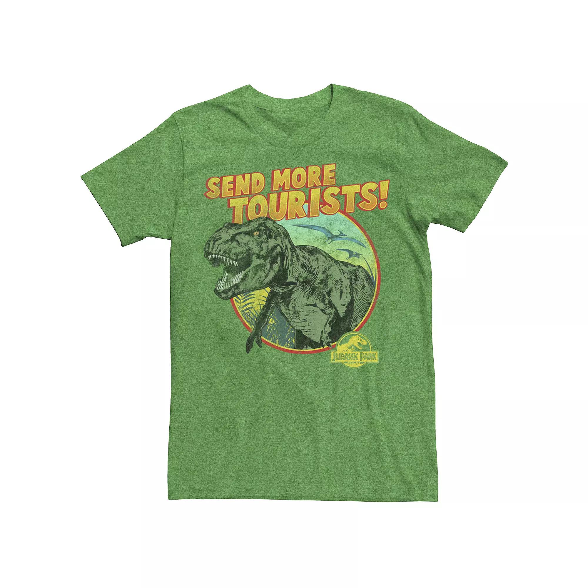 Men's Jurassic Park T-Rex Send More Tourists Tee,  Product Image