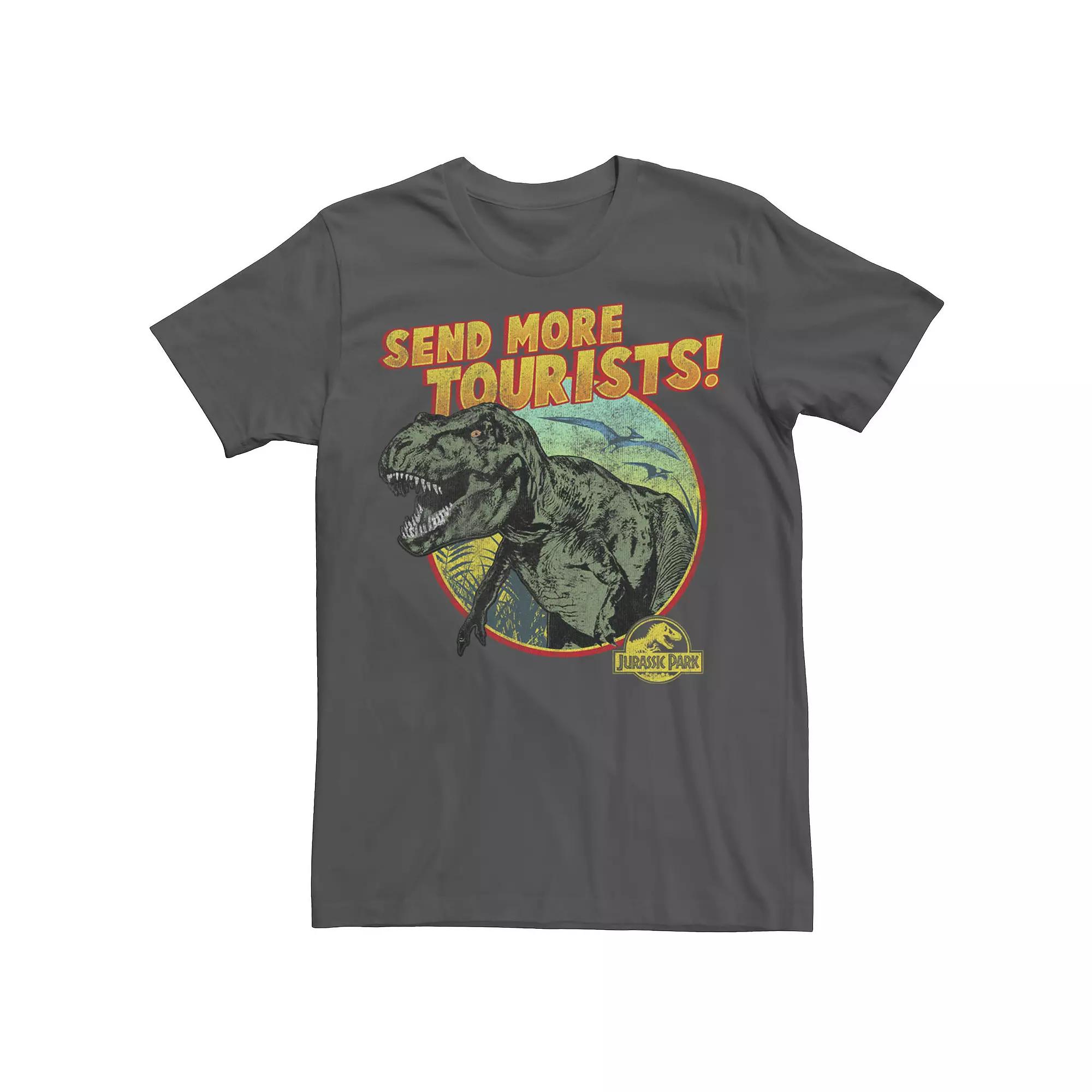 Big & Tall Jurassic Park Sunset Circle Graphic Tee, Men's,  Product Image