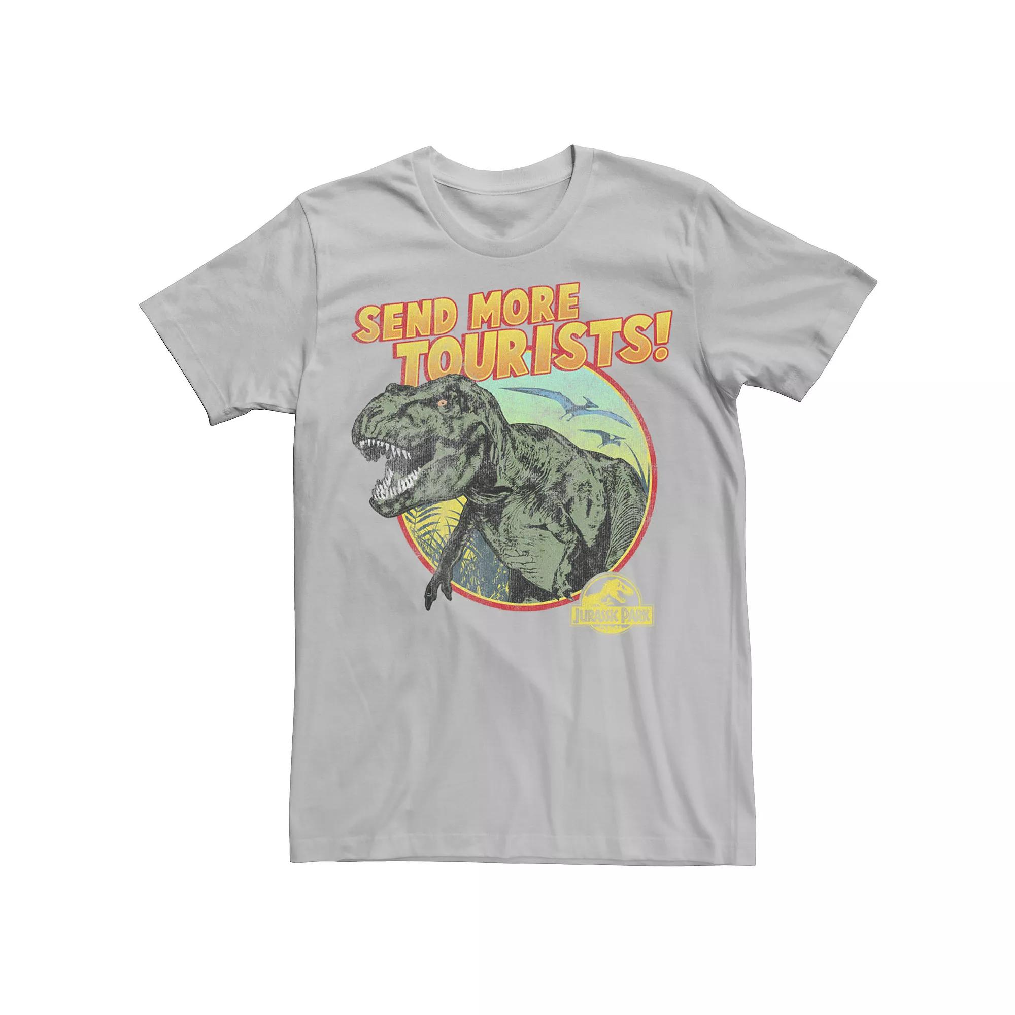 Men's Jurassic Park T-Rex Send More Tourists Tee,  Product Image