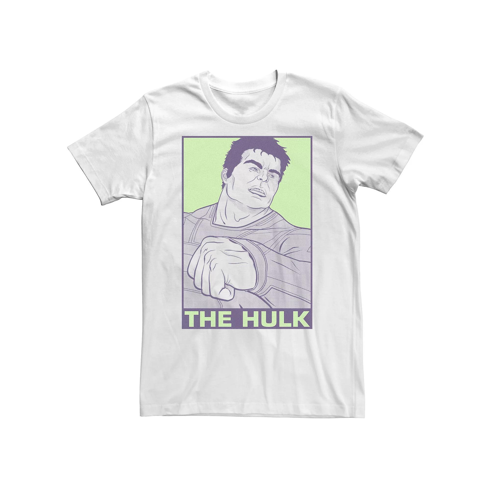 Big & Tall Marvel Avengers Endgame Hulk Pop Art Tee, Men's,  Product Image