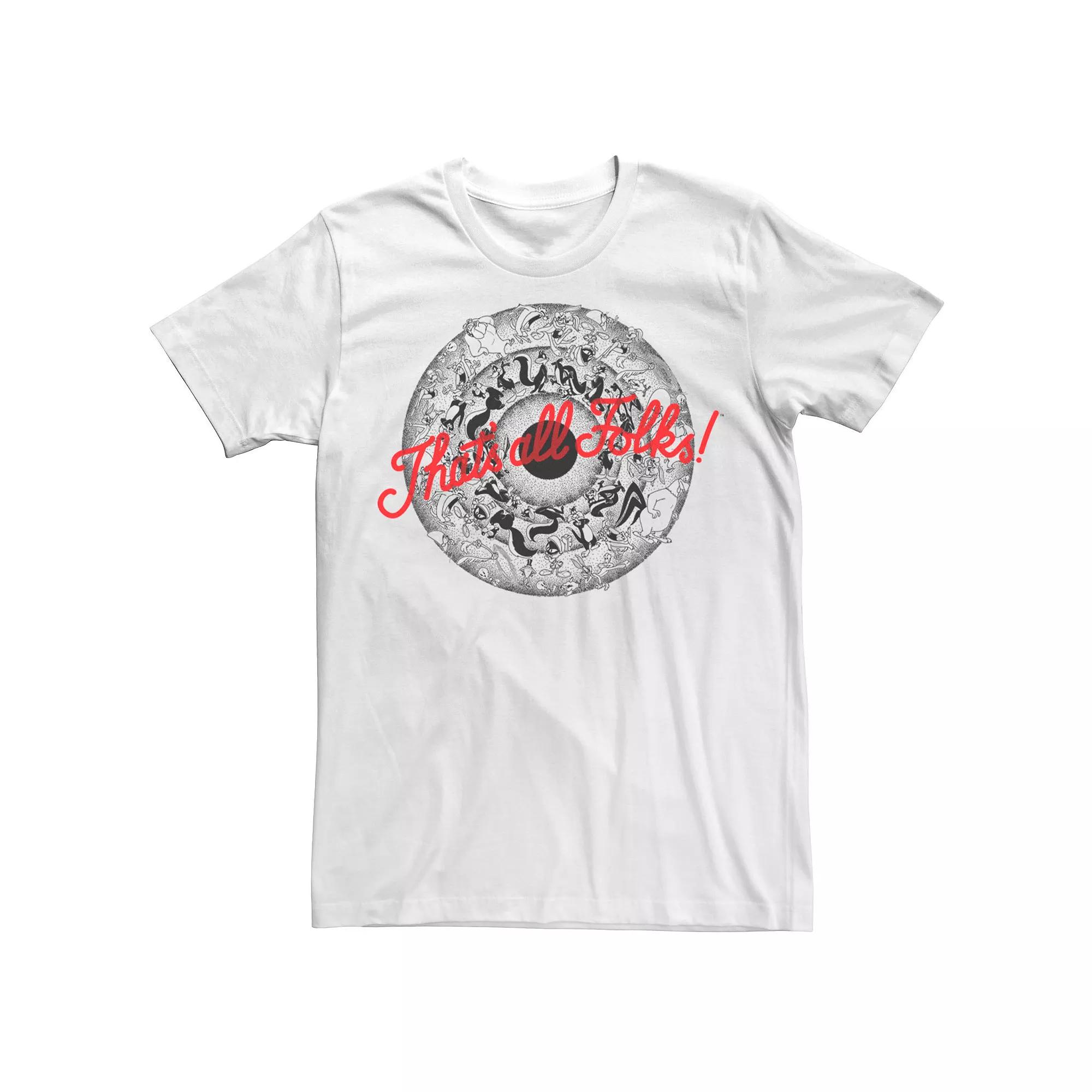 Men's Looney Tunes That?s All Folks Lineup Tee,  Product Image