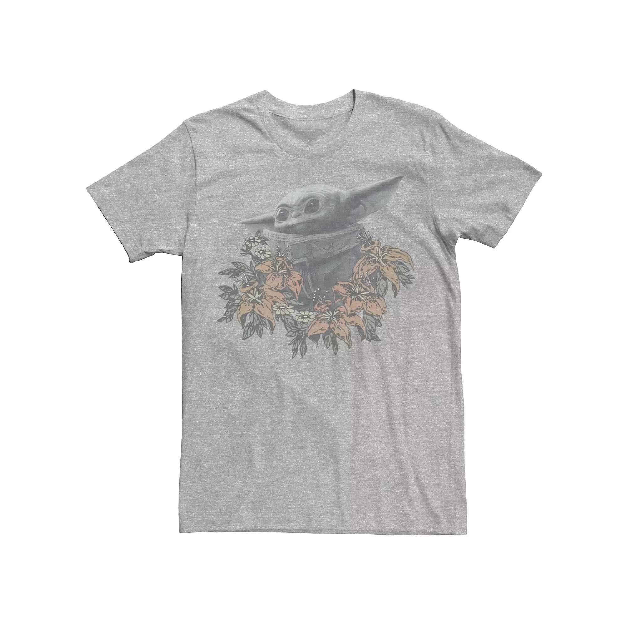 Men's Star Wars The Mandalorian Flower Child Tee,  Product Image