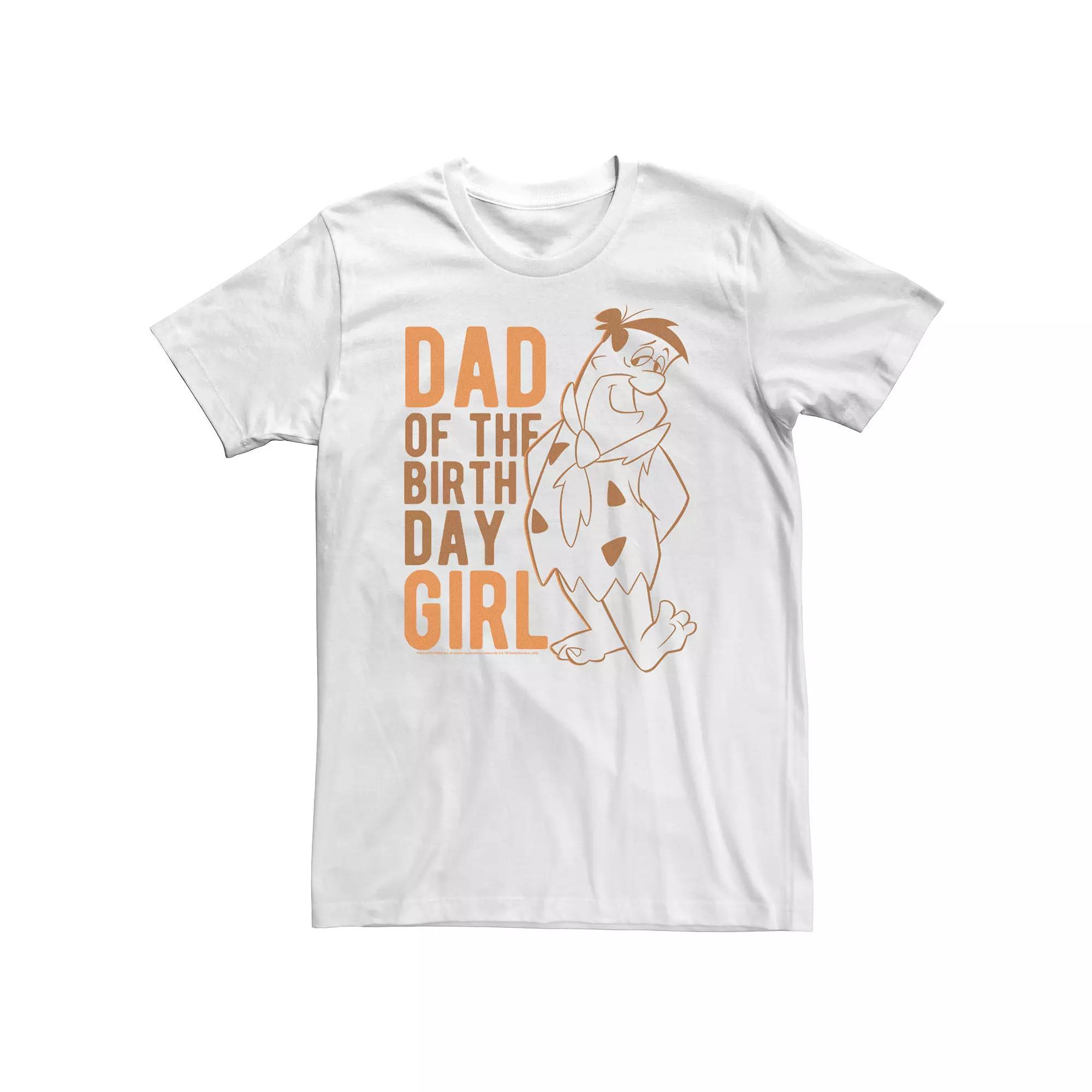 Big & Tall The Flintstones Fred Flintstone Dad Of The Birthday Girl Tee, Men's,  Product Image