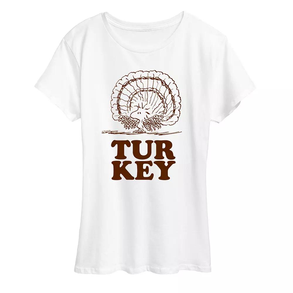 Women's Peanuts Woodstock Turkey Graphic Tee, Girl's,  Product Image
