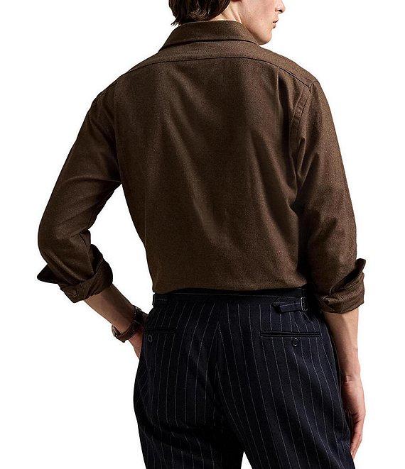 Polo Ralph Lauren Classic Fit Brushed Performance Stretch Twill Long Sleeve Woven Shirt Product Image