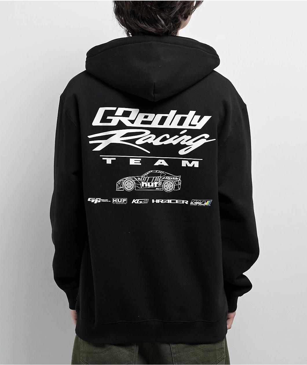 HUF x GReddy Drift Black Hoodie Product Image