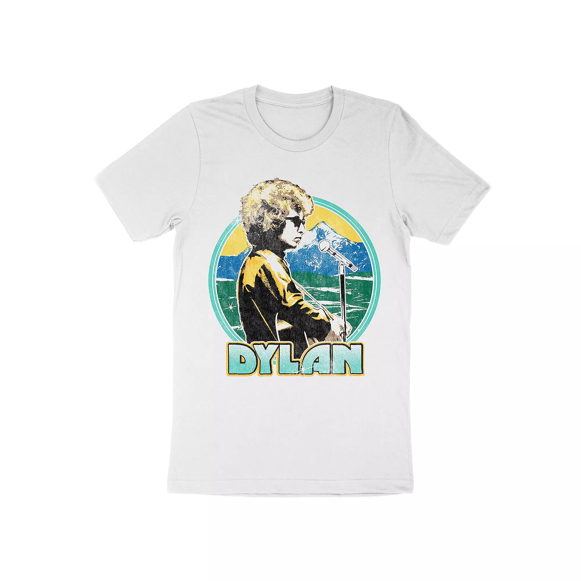 Men's Bob Dylan Cool Tee, Size: Large, White Product Image