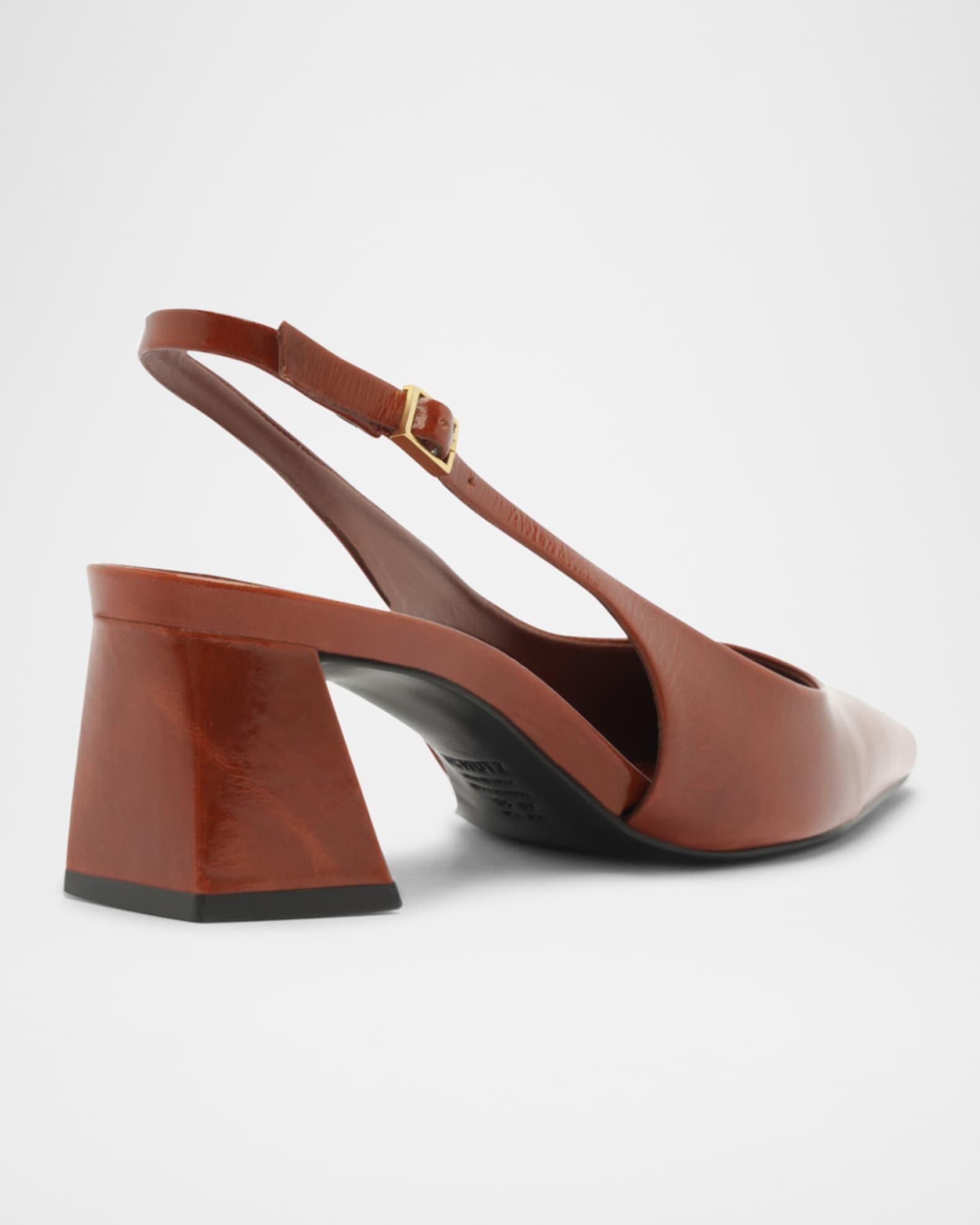 Rhonda Patent Leather Slingback Mid Pumps Product Image