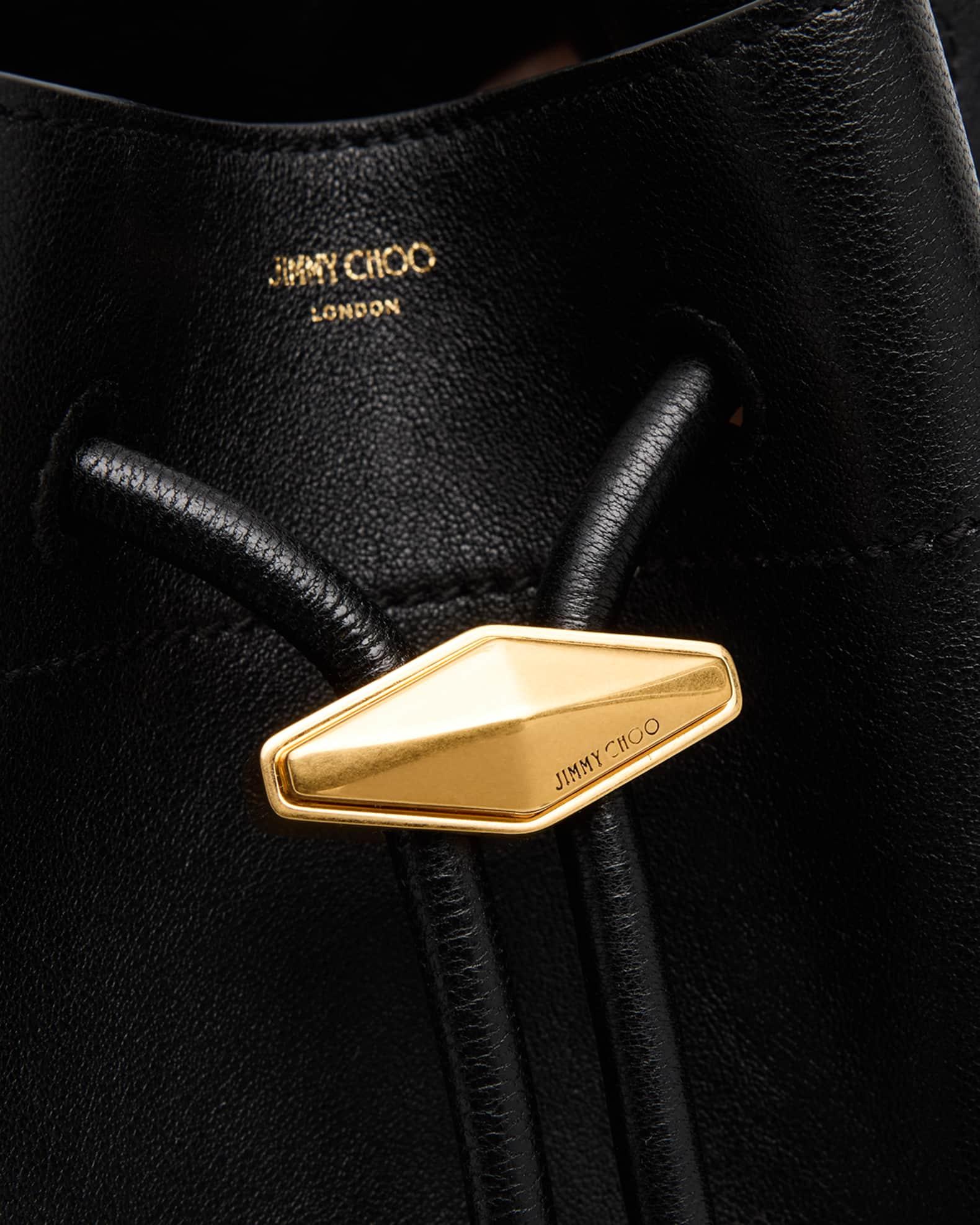 Cinch Leather Drawstring Bucket Bag Product Image