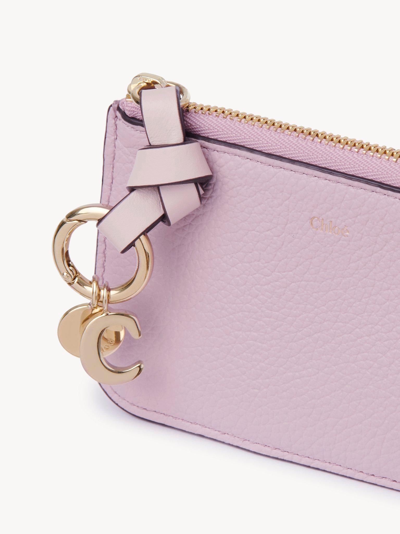 Alphabet wallet in grained leather Product Image