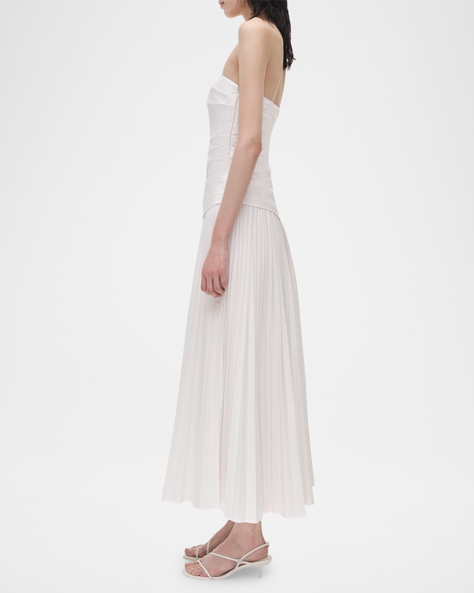 Arie Strapless Cotton Midi Dress Product Image