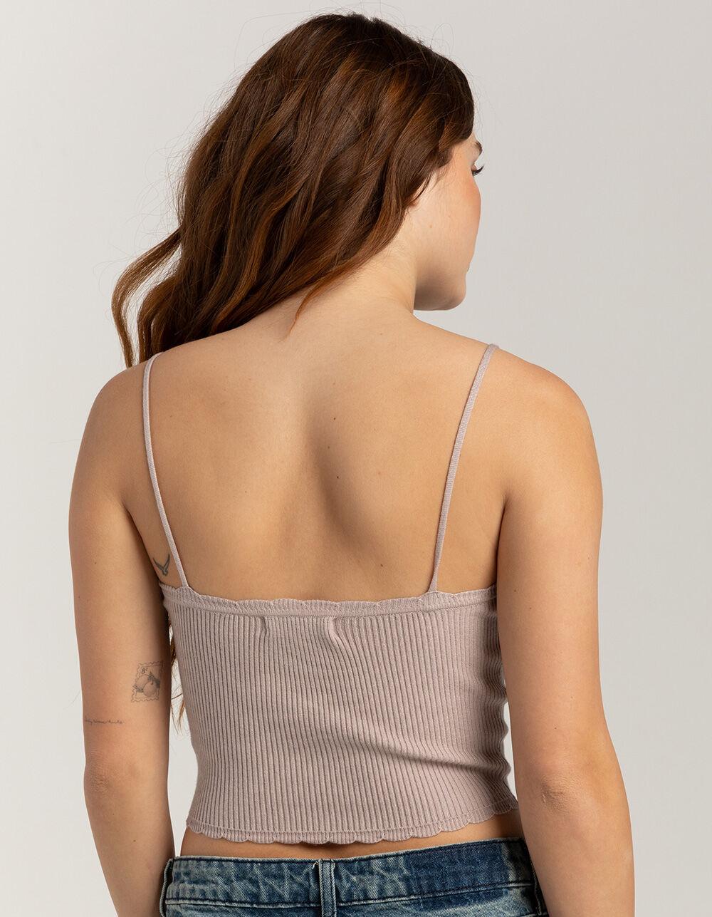 RSQ Womens Ribbon Rosette Cami - TAUPE Product Image