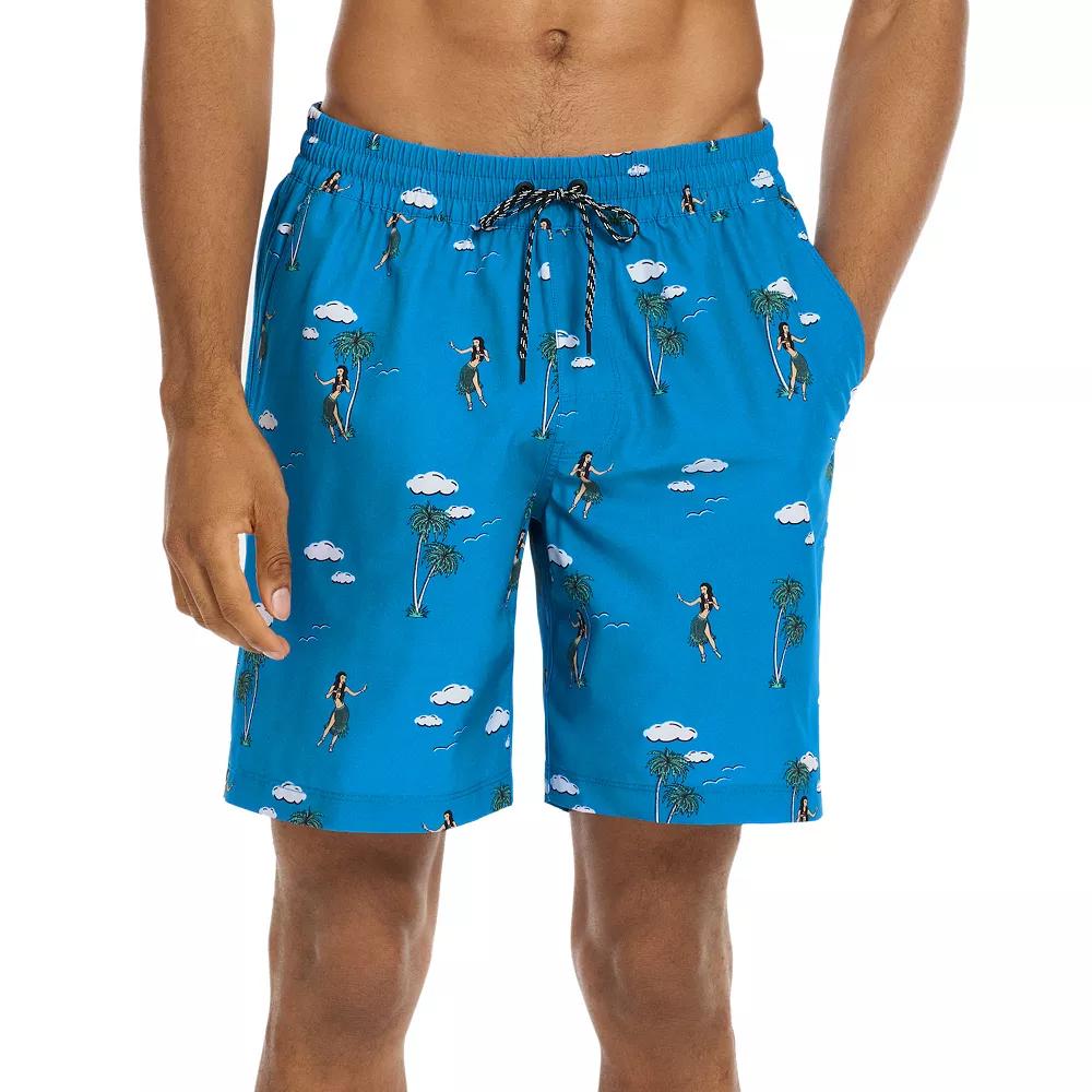Men's Hurley Volley Stretch Printed Swim Trunks,  Product Image