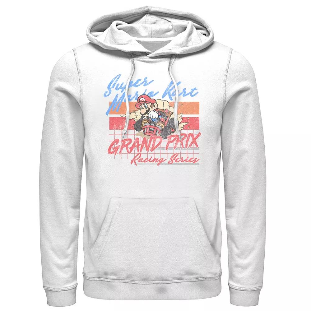 Men's Nintendo Mario Kart Racing Retro Drift Distressed Hoodie,  Product Image