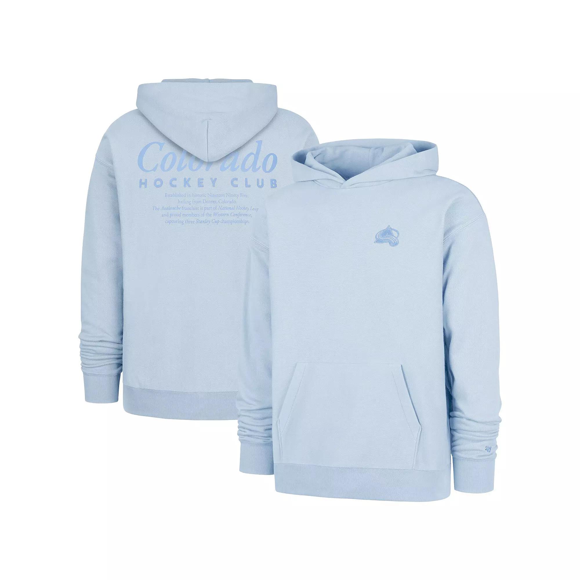Men's '47 Light Blue Colorado Avalanche Foundation Pullover Hoodie,  Product Image