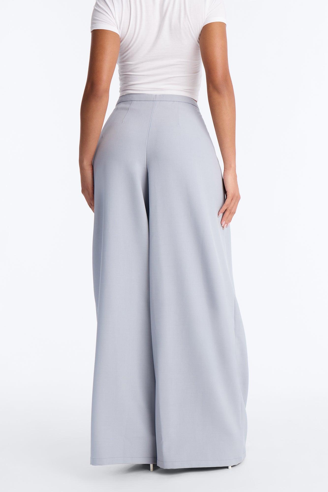 Power Moves Daily Pleated Low Rise Trouser 33″ - Blue Female Product Image