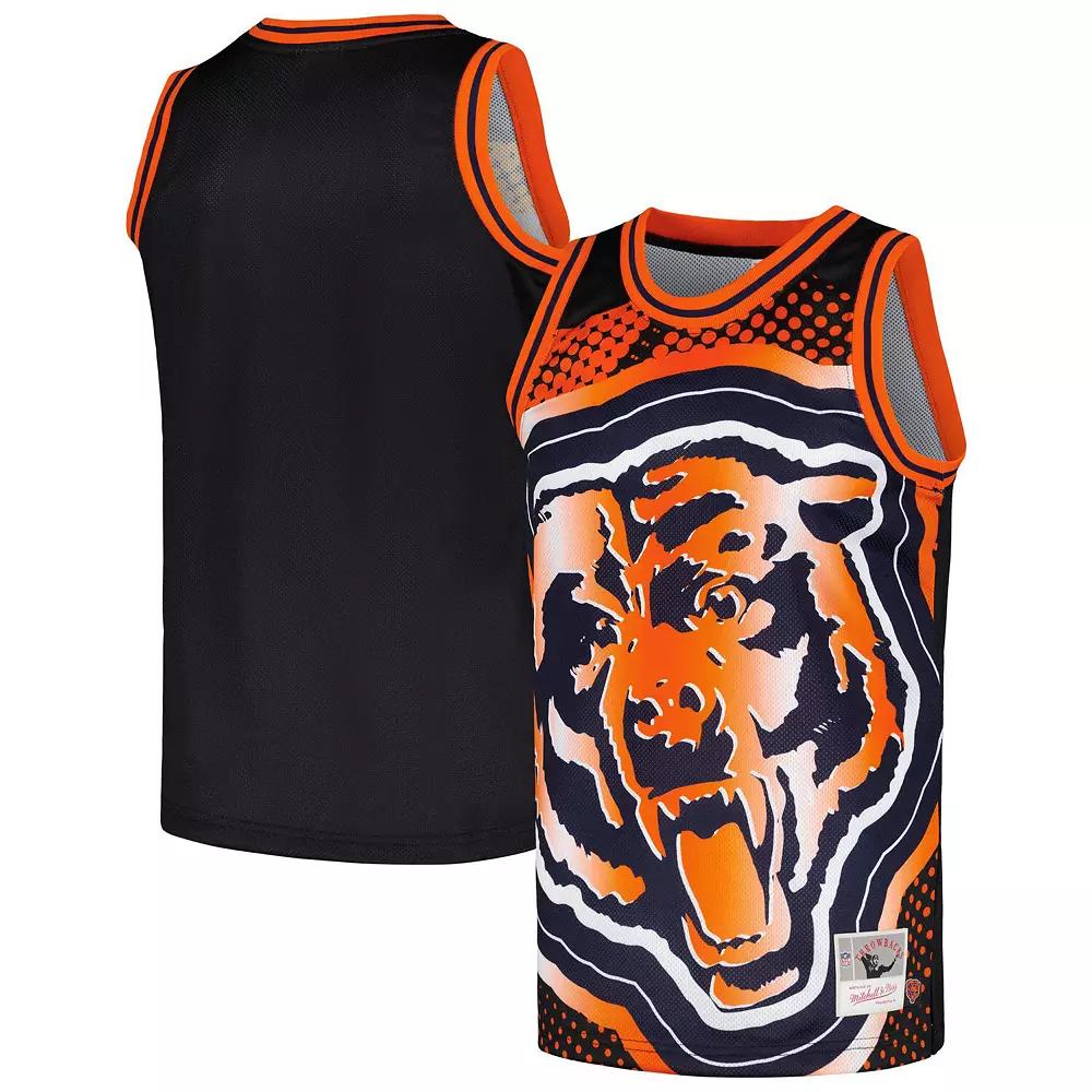 Men's Mitchell & Ness Black Chicago Bears Big Face 7.0 Fashion Tank Top,  Product Image